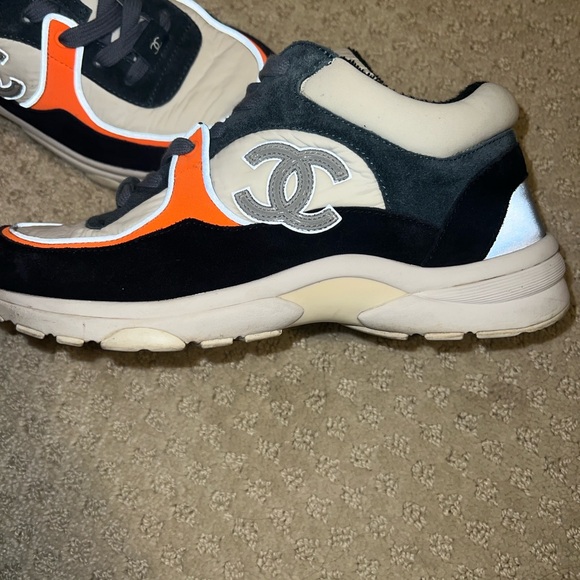 Chanel women’s sneakers in size 7.  Very popular style. Size 7. - Picture 2 of 8